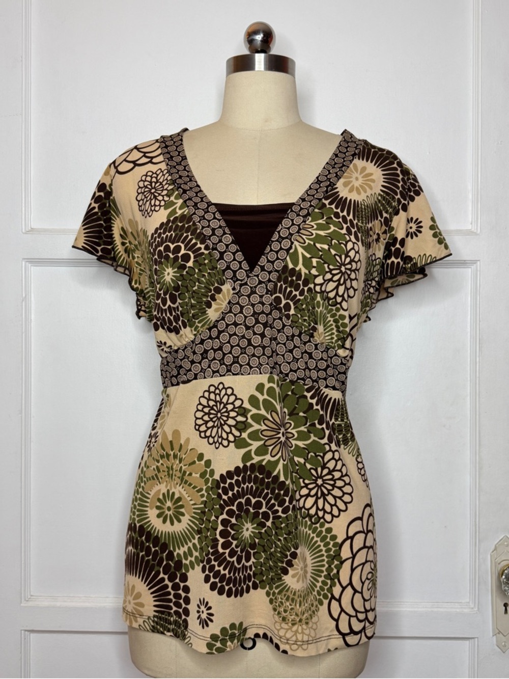 Perseption boho tie back top